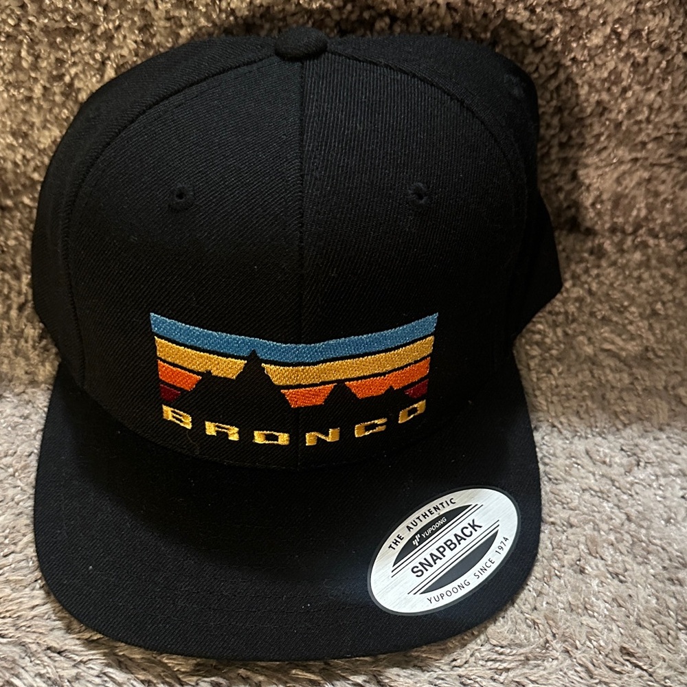 Ford Bronco Black Snapback Hat